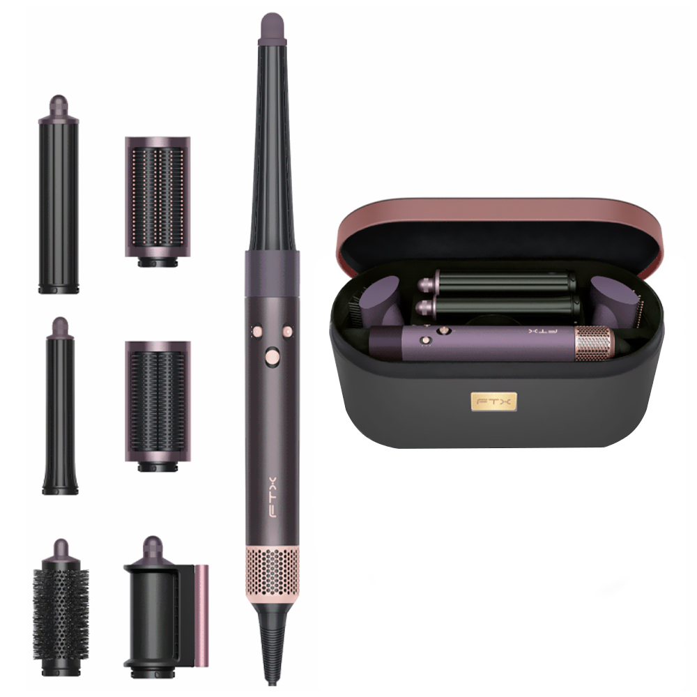 Secador Modelador de Cabelo FTX HS2-601 Multi Styler / 220V - Cinza / Roxo