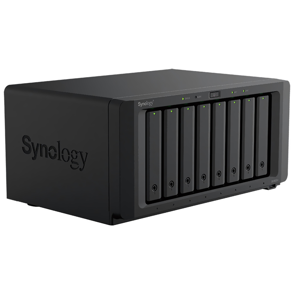 Servidor Nas Storage Synology DiskStation DS1825+ AMD Ryzen V1500B de 2.2GHz / 8 Baias / USB 3.2 / LAN