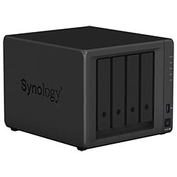 Servidor Nas Storage Synology DiskStation DS923+ AMD Ryzen R1600 de 2.6GHz / 4GB de RAM / 4 Baias / USB / LAN - Preto