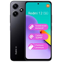 CEL XIAOMI REDMI 12 5G 4GB/128GB MIDNIGHT PRETO-GLOBAL DUAL SIM 5G 6.79" S/ FONTE