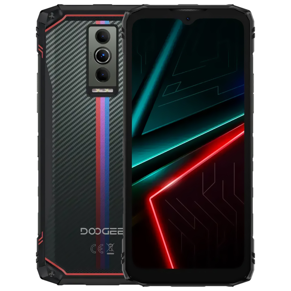 Celular Doogee Blade10 Energy 4GB de RAM / 128GB / Tela 6.56" / Dual Sim LTE - Blue Red Clashing (Global)