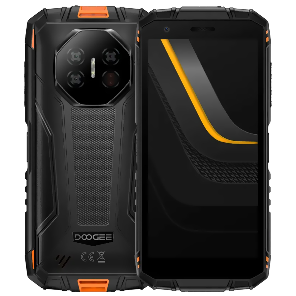 Celular Doogee Fire 3 Ultra 6GB de RAM / 256GB / Tela 5.5" / Dual Sim LTE - Blaze Laranja (Global)