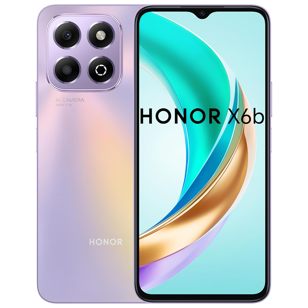 Celular Honor X6B JDY-LX3P 4GB de RAM / 128GB / Tela 6.56" / Dual Sim LTE - Starry Roxo