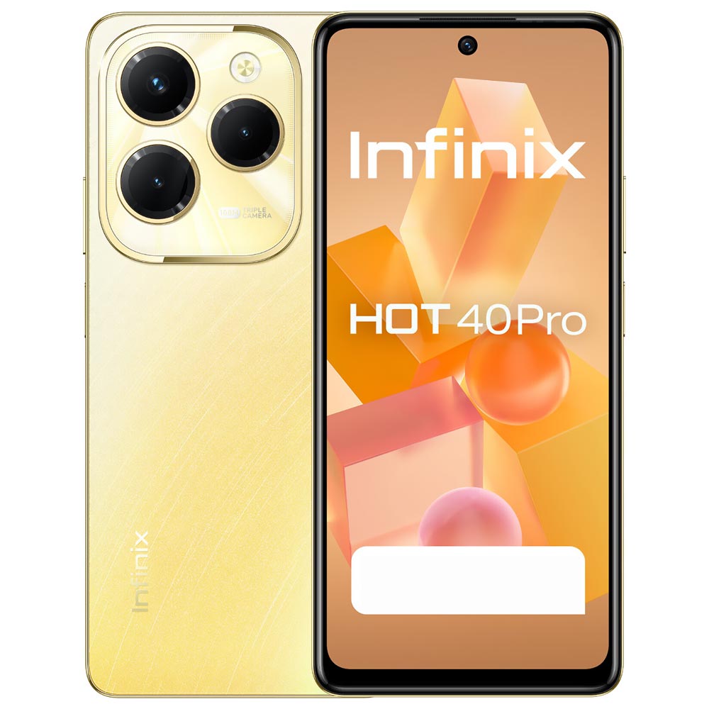 Celular Infinix Hot 40 Pro X6837 NFC 8GB de RAM / 256GB / Tela 6.78" / Dual Sim LTE - Horizon Dourado
