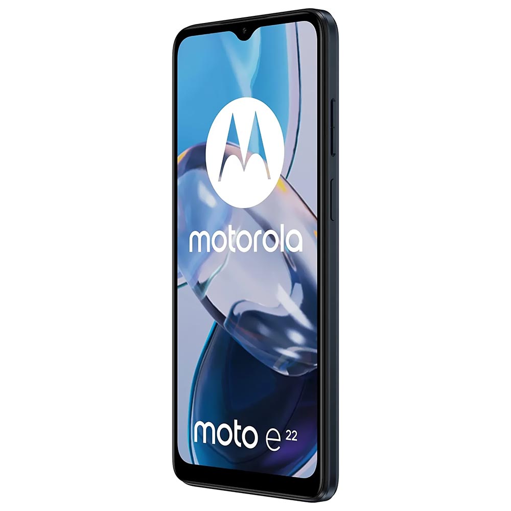 Celular Motorola E22 XT2239-6 4GB de RAM / 64GB / Tela 6.5" / Dual Sim LTE - Astro Preto