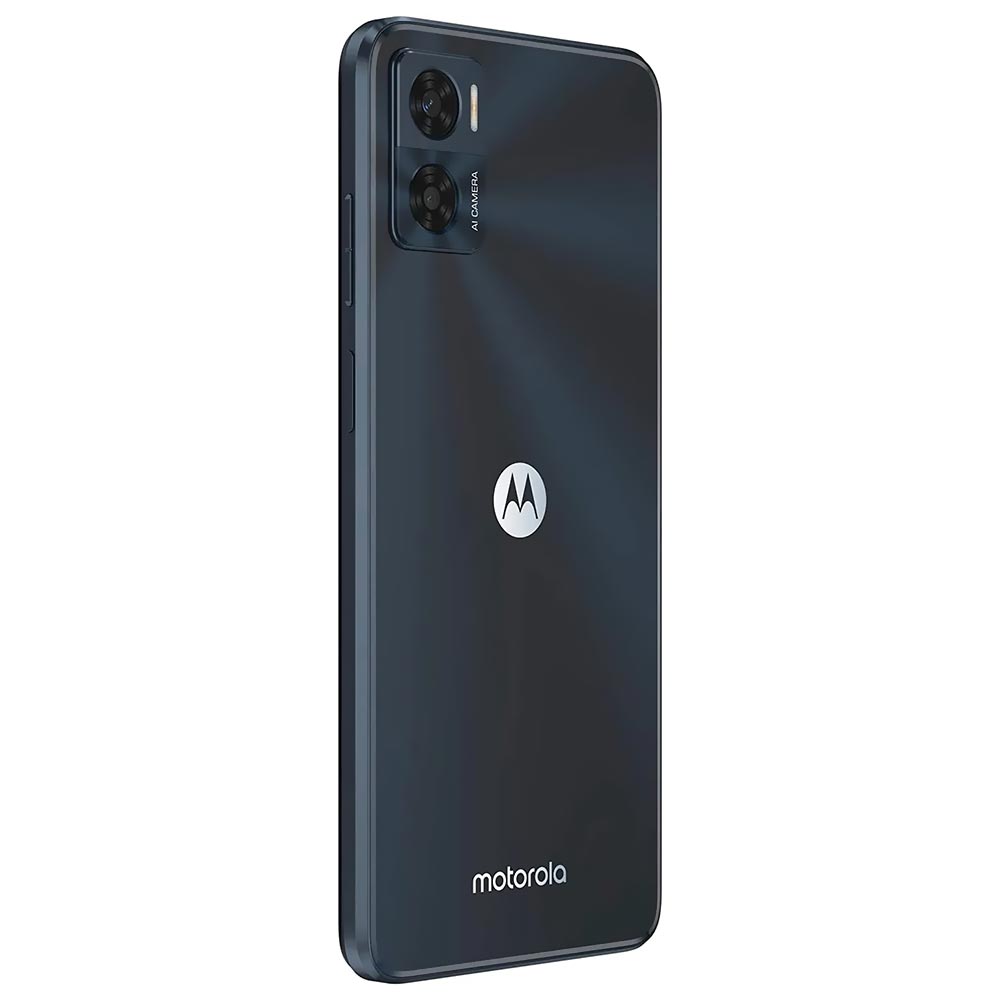 Celular Motorola E22 XT2239-6 4GB de RAM / 64GB / Tela 6.5" / Dual Sim LTE - Astro Preto