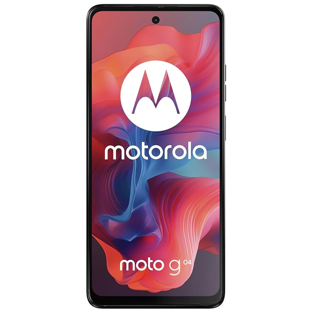 Celular Motorola G04 XT2421-3 4GB de RAM / 64GB / Tela 6.56" / Dual Sim LTE - Concord Preto