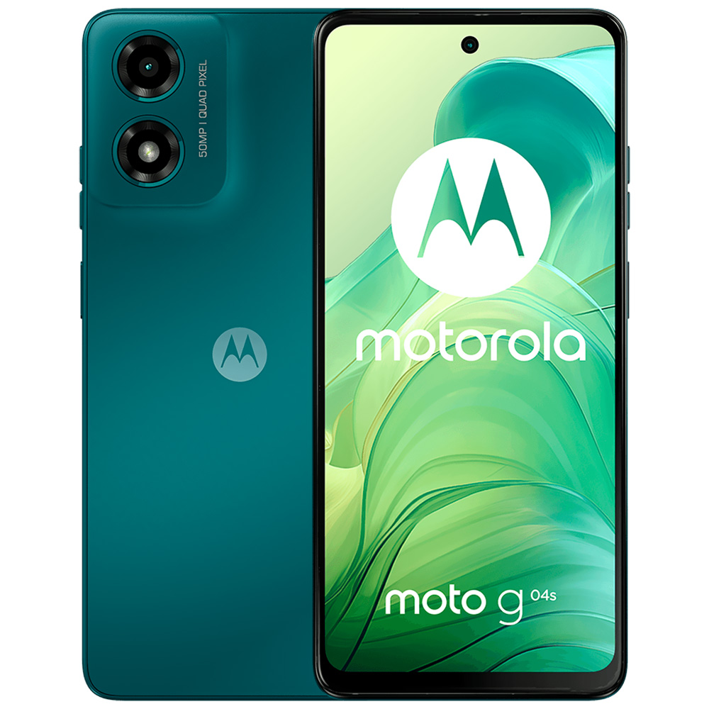 Celular Motorola G04S XT2421-7 4GB de RAM / 128GB / Tela 6.56" / Dual Sim LTE - Verde Aurora