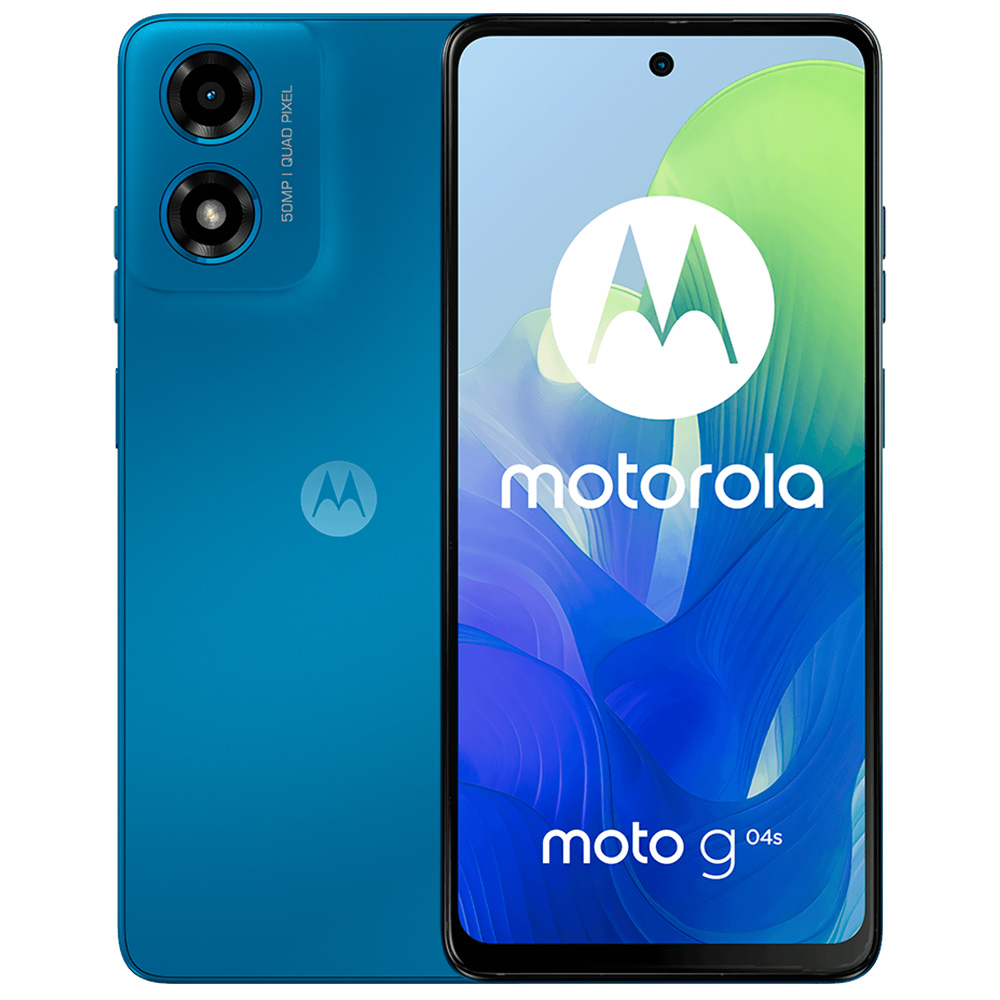 Celular Motorola G04S XT2421-7 4GB de RAM / 256GB / Tela 6.56" / Dual Sim LTE - Azul Satinado