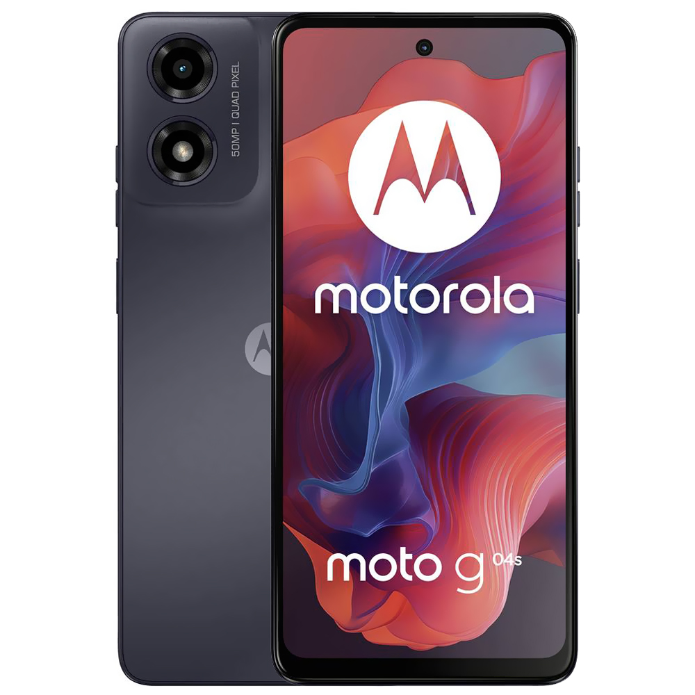 Celular Motorola G04S XT2421-9 4GB de RAM / 128GB / Tela 6.56" / Dual Sim LTE - Concord Preto