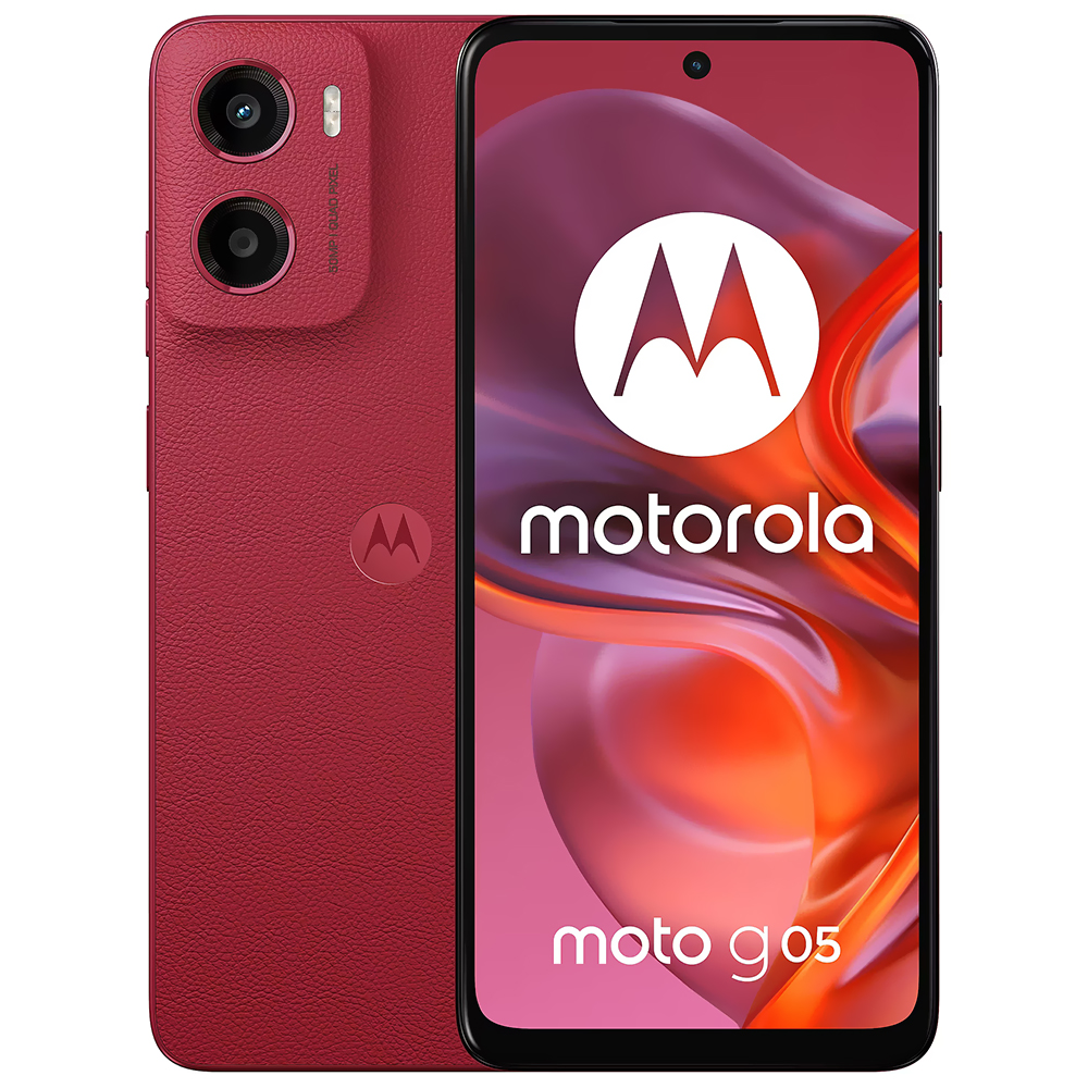 Celular Motorola G05 XT2523-2 4GB de RAM / 128GB / Tela 6.67" / Dual Sim LTE - Vermelho