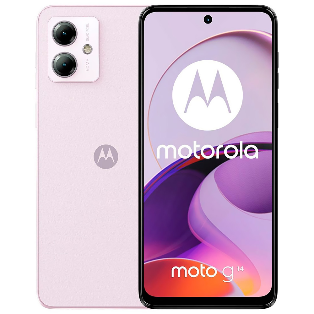 Celular Motorola G14 XT2341-2 4GB de RAM / 128GB / Tela 6.5" / Dual Sim LTE - Roxo Pastel