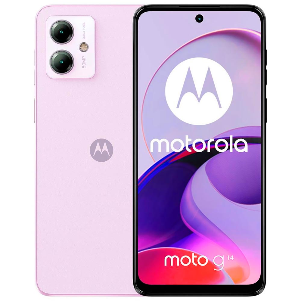 Celular Motorola G14 XT2341-3 8GB de RAM / 256GB / Tela 6.5" / Dual Sim LTE - Pale Roxo