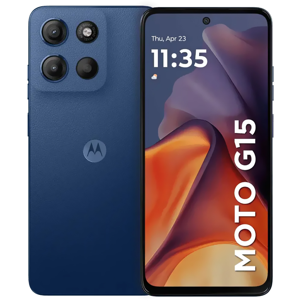 Celular Motorola G15 XT2521-3 4GB de RAM / 128GB / Tela 6.72" / Dual Sim LTE - Sea Azul