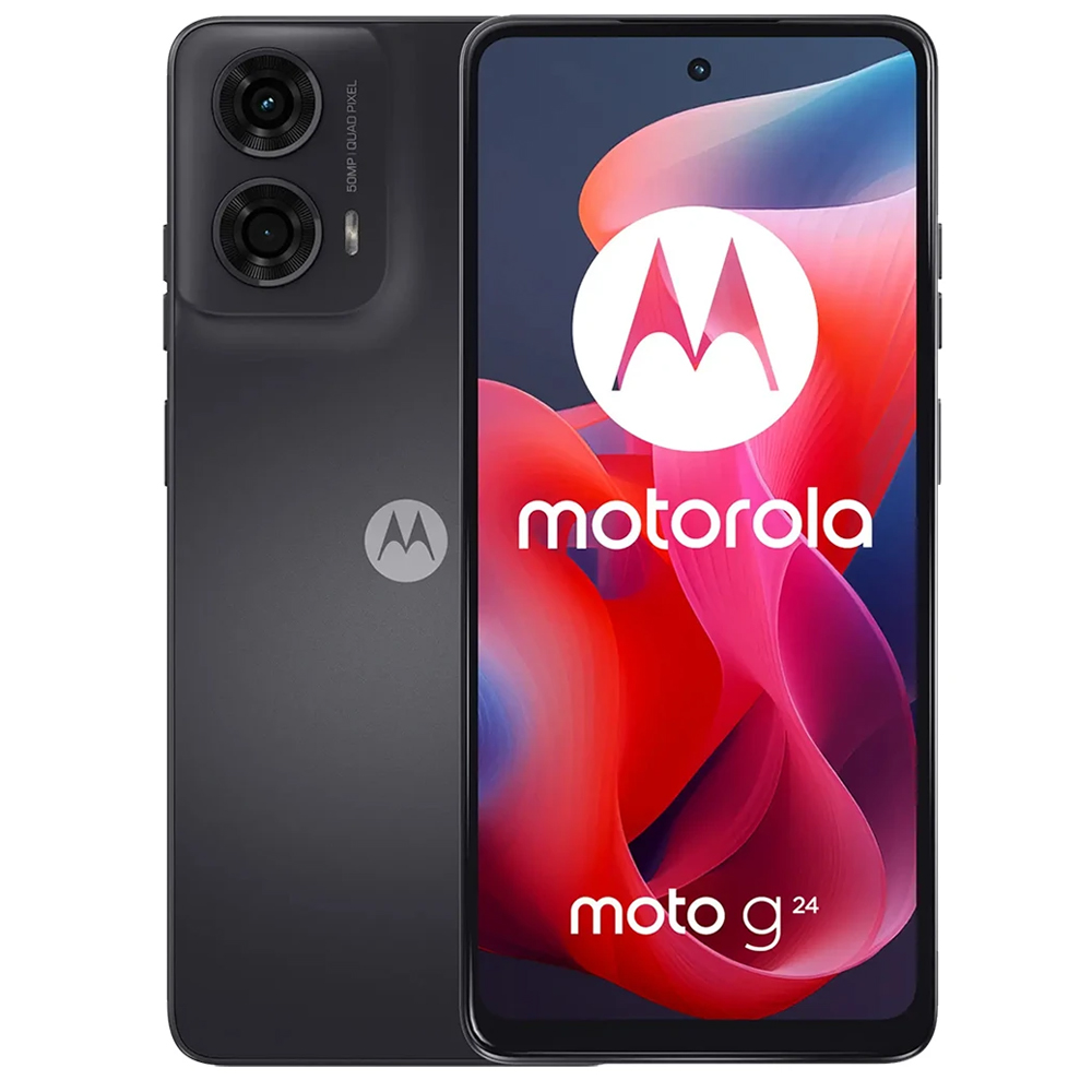 Celular Motorola G24 XT2423-1 4GB de RAM / 256GB / Tela 6.56" / Dual Sim LTE - Cinza Acero