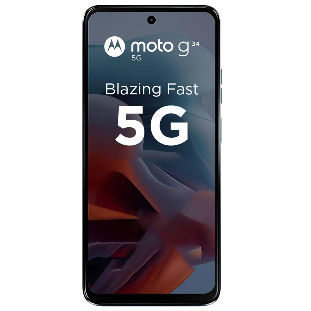 Celular Motorola G34 5G XT2363-3 8GB de RAM / 256GB / Tela 6.56" / Dual Sim 5G - Charcoal Preto