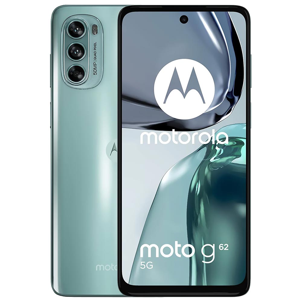 Celular Motorola G62 5G XT2223-3 6GB de RAM / 128GB / Tela 6.5" / Dual Sim - Frosted Azul