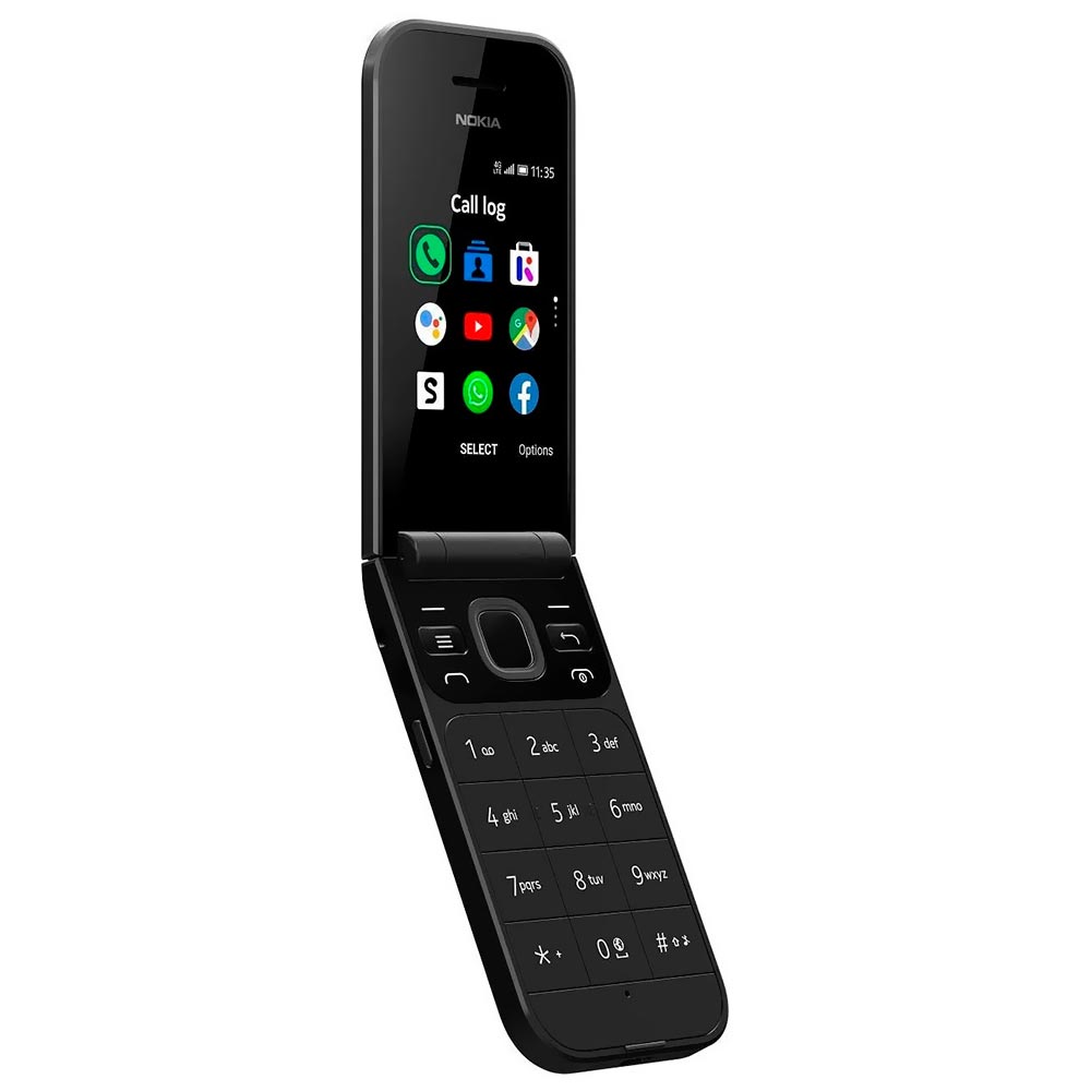 Celular Nokia 2720 Flip TA-1170 Tela 2.8" / Dual Sim - Preto