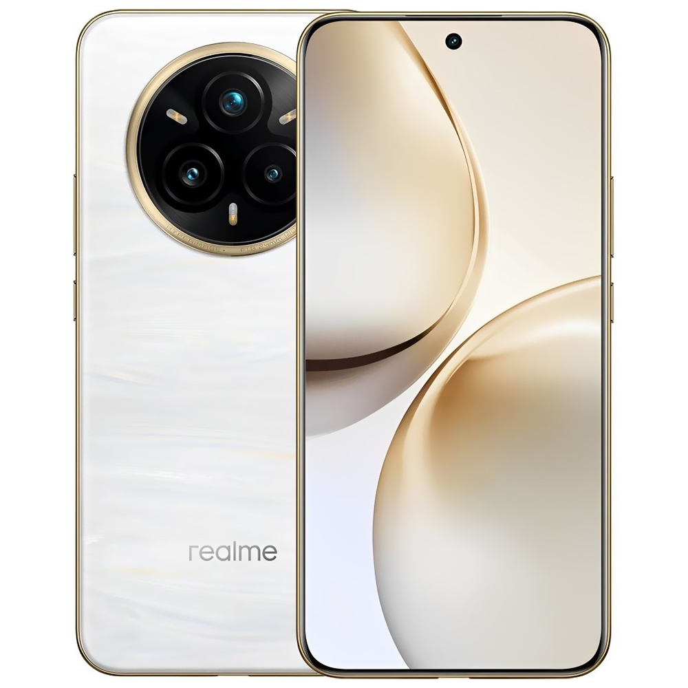 Celular Realme 14 Pro 5G RMX5056 12GB de RAM / 256GB / Tela 6.77" / Dual Sim - Pearl Branco (Anatel)