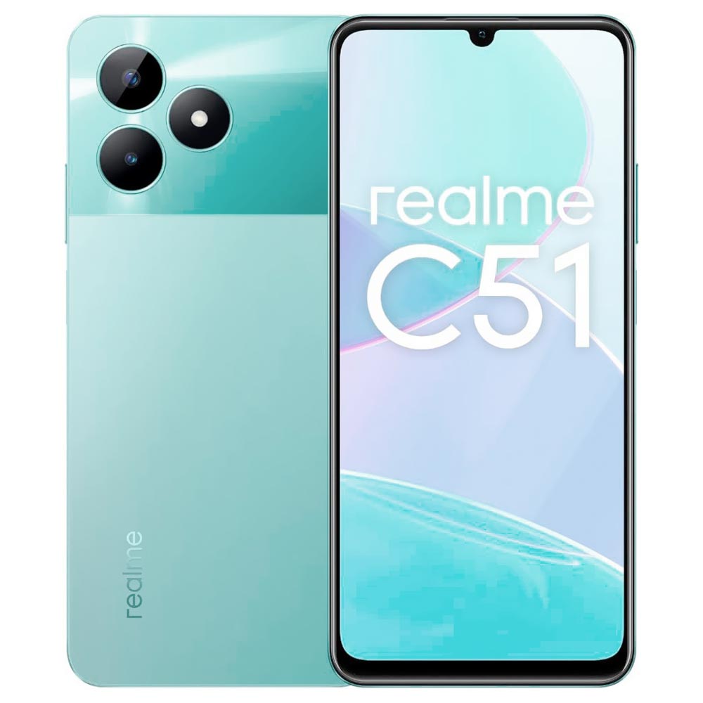 Celular Realme C51 RMX3830 6GB de RAM / 256GB / Tela 6.74" / Dual Sim LTE - Verde