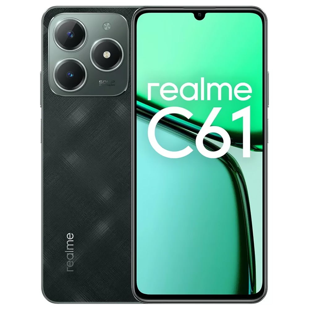 Celular Realme C61 RMX3930 NFC 4GB de RAM / 256GB / Tela 6.74" / Dual Sim LTE - Verde