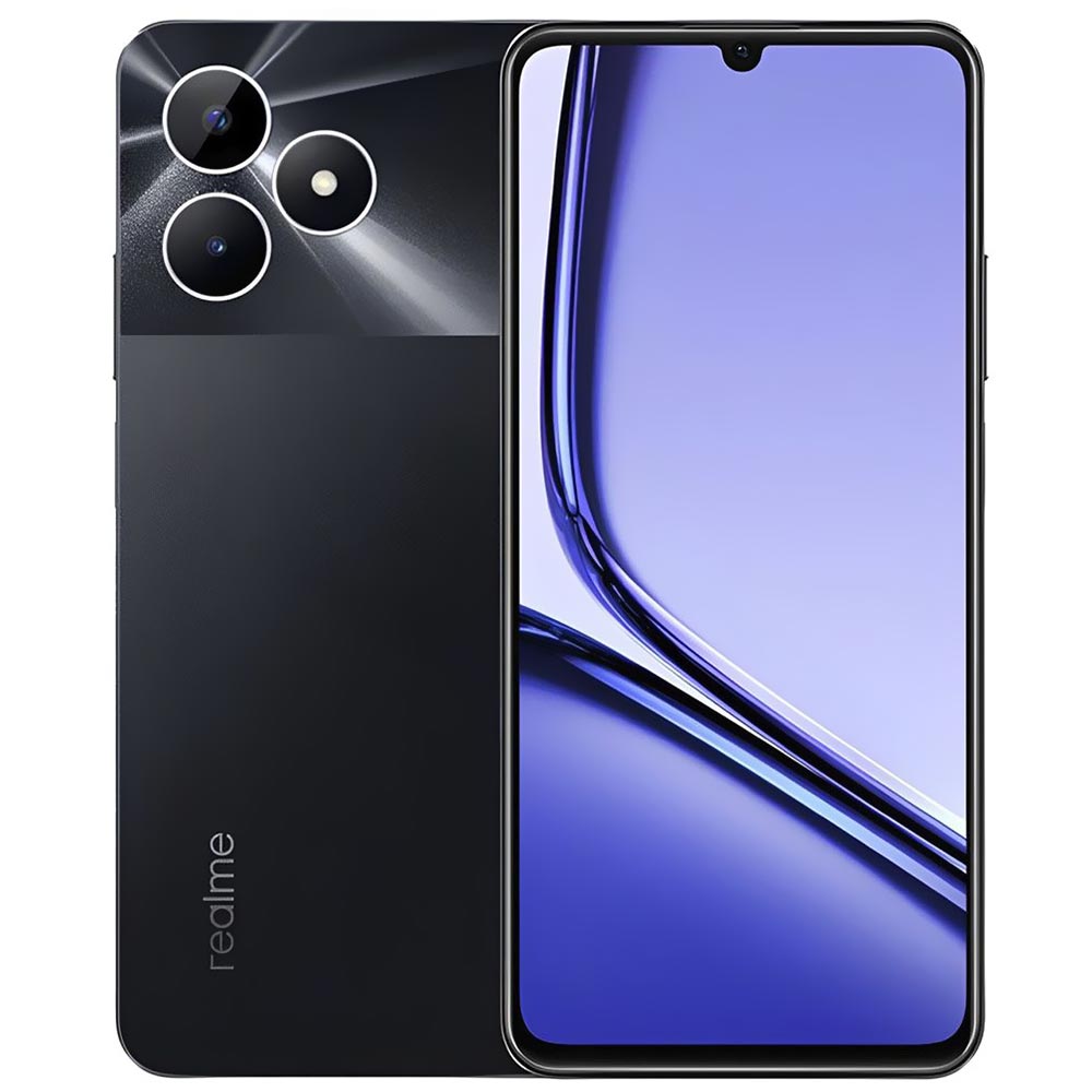 Celular Realme Note 50 RMX3834 3GB de RAM / 64GB / Tela 6.74" / Dual Sim LTE - Midnight (Anatel)