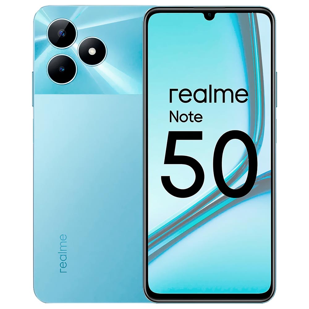 Celular Realme Note 50 RMX3834 4GB de RAM / 256GB / Tela 6.74" / Dual Sim LTE - Sky Azul