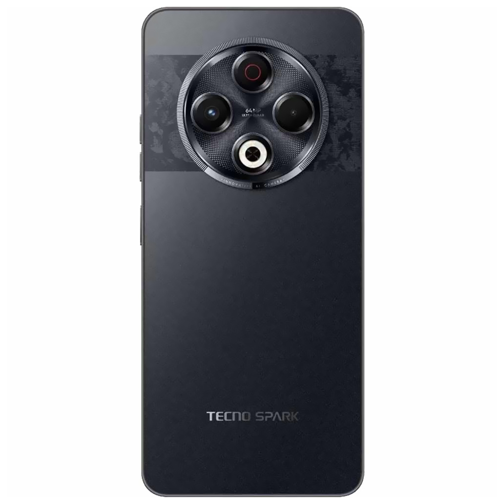 Celular Tecno Spark 30 KL6 NFC 8GB de RAM / 256GB / Tela 6.78" / Dual Sim LTE - Stellar Shadow