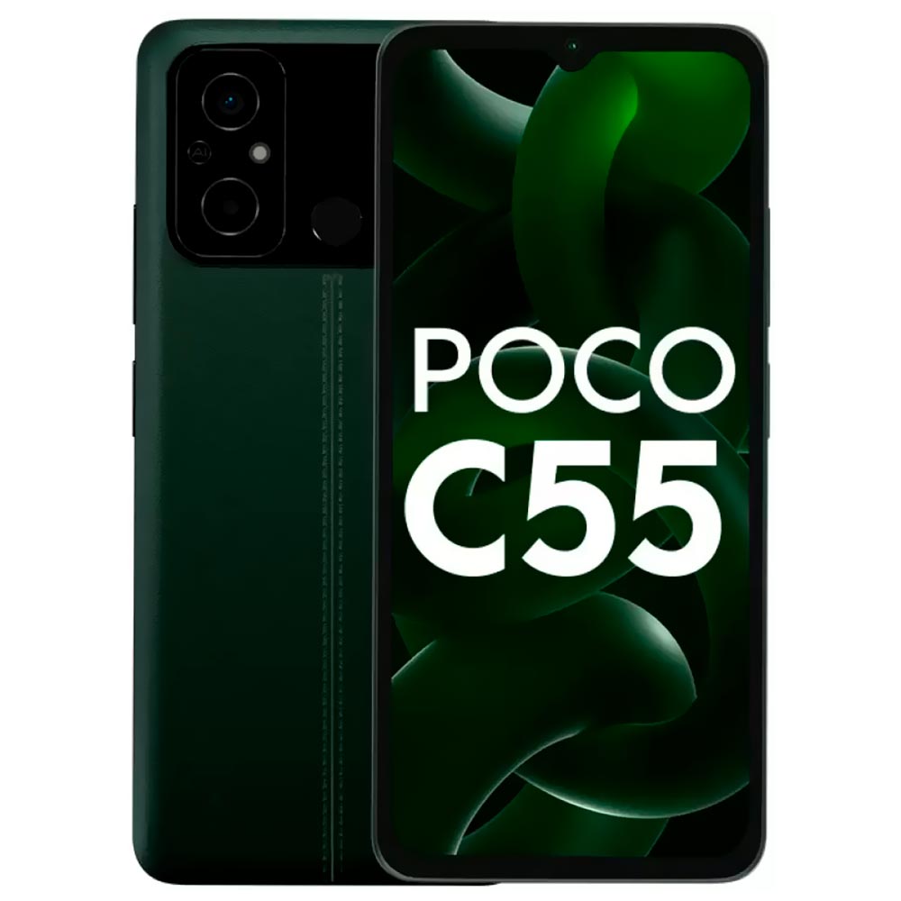 Celular Xiaomi POCO C55 4GB de RAM / 64GB / Tela 6.53" / Dual Sim LTE - Forest Verde (India)