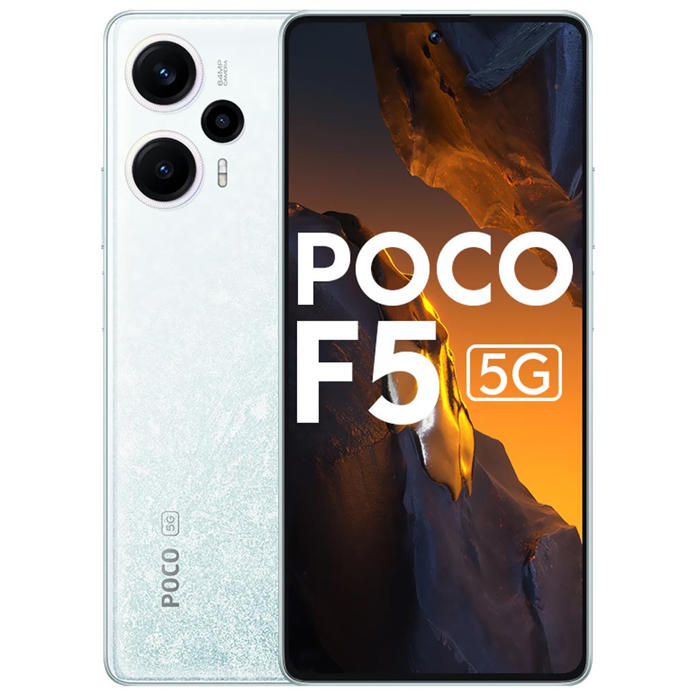 Celular Xiaomi POCO F5 5G 12GB de RAM / 256GB / Tela 6.7" / Dual Sim - Snowstorm Branco (Índia)