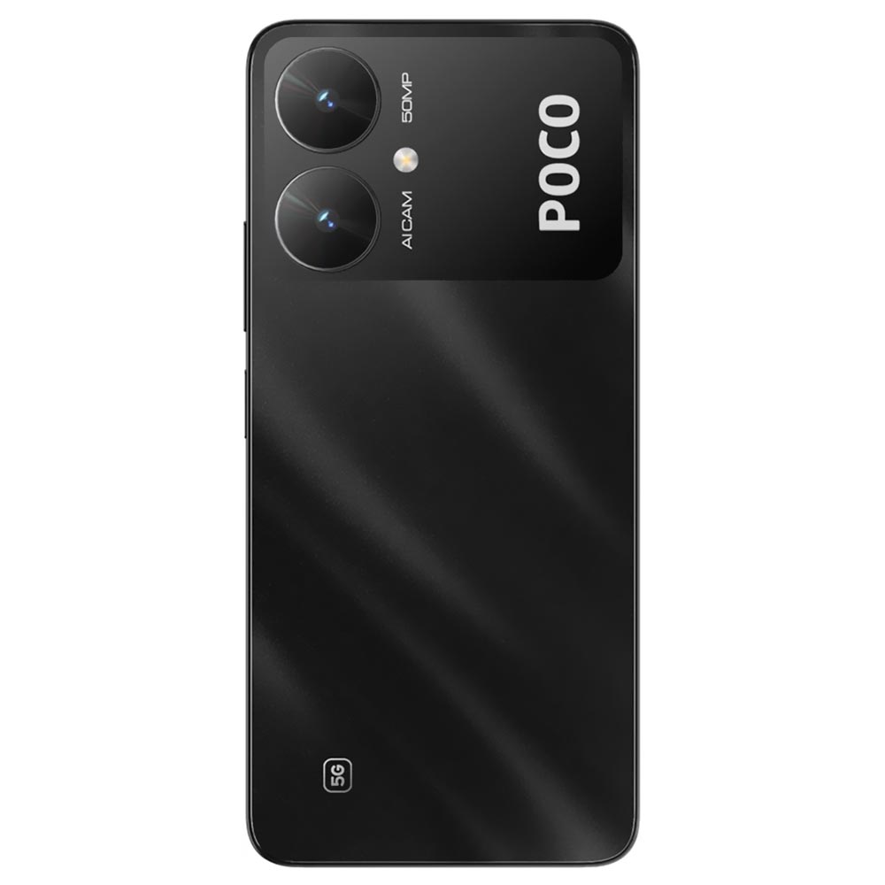 Celular Xiaomi POCO M6 5G 8GB de RAM / 256GB / Tela 6.74" / Dual Sim - Galactic Preto (Índia)