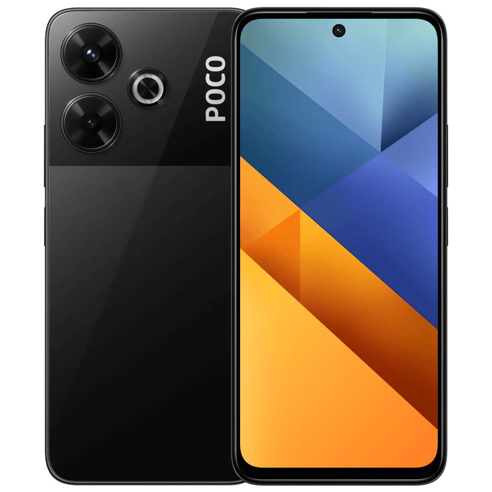 Celular Xiaomi POCO M6 6GB de RAM / 128GB / Tela 6.79" / Dual Sim LTE - Preto (Global)