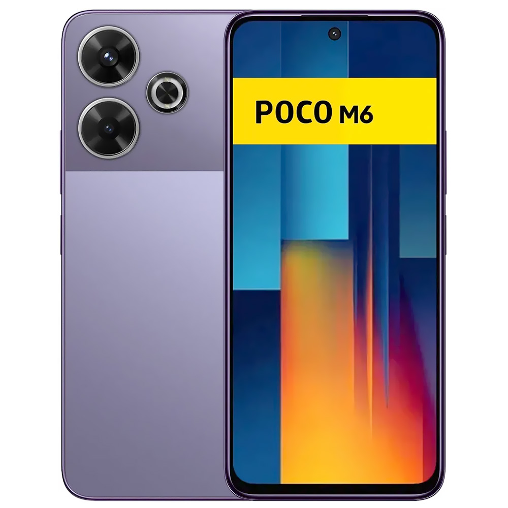 Celular Xiaomi POCO M6 6GB de RAM / 128GB / Tela 6.79" / Dual Sim LTE - Roxo (Global)