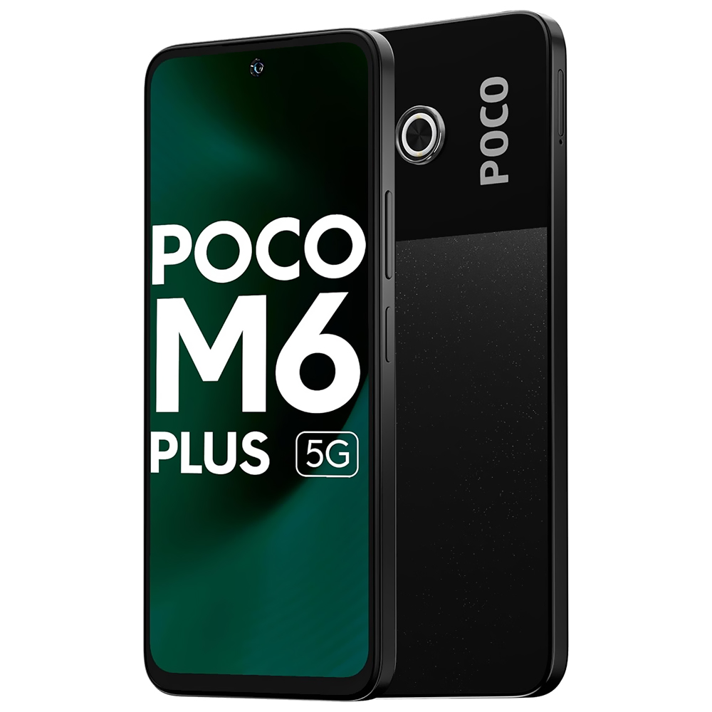 Celular Xiaomi POCO M6 Plus 5G 6GB de RAM / 128GB / Tela 6.79" / Dual Sim 5G - Graphite Preto (Índia)