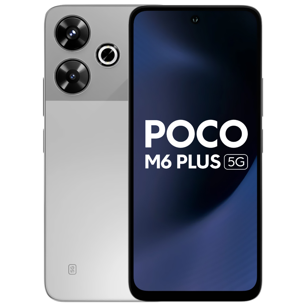 Celular Xiaomi POCO M6 Plus 5G 6GB de RAM /128GB / Tela 6.79" / Dual Sim - Ice Prata (Índia)
