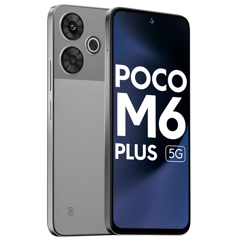 Celular Xiaomi POCO M6 Plus 5G 6GB de RAM /128GB / Tela 6.79" / Dual Sim - Ice Prata (Índia)
