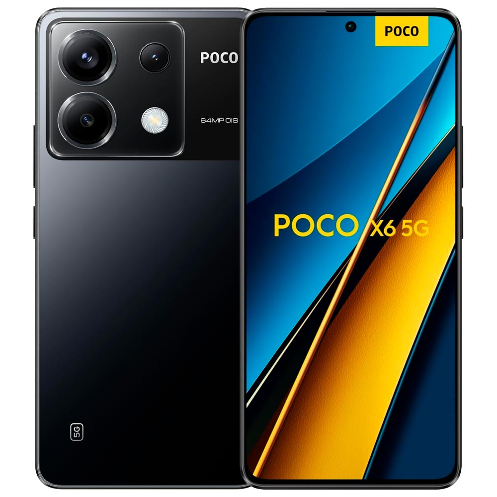 Celular Xiaomi POCO X6 5G 12GB de RAM / 256GB / Tela 6.67" / Dual Sim - Preto (Global)