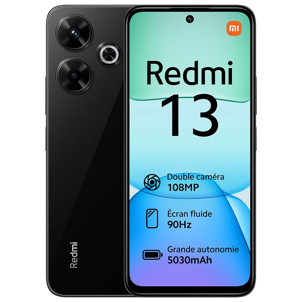 Celular Xiaomi Redmi 13 8GB de RAM / 256GB / Tela 6.79" / Dual Sim LTE - Midnight (Global)