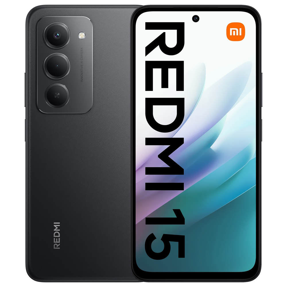 Celular Xiaomi Redmi 15 8GB de RAM / 256GB / Tela 6.9" / Dual Sim LTE - Midnight Preto (Global)