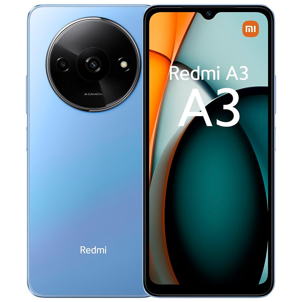 Celular Xiaomi Redmi A3 6GB de RAM / 128GB / Tela 6.71" / Dual Sim LTE - Lake Azul (Índia)