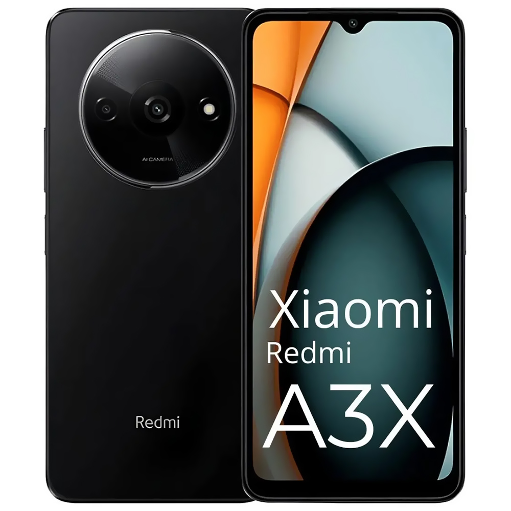 Celular Xiaomi Redmi A3X 3GB de RAM / 64GB / Tela 6.71" / Dual Sim LTE - Midnight Preto (Global)