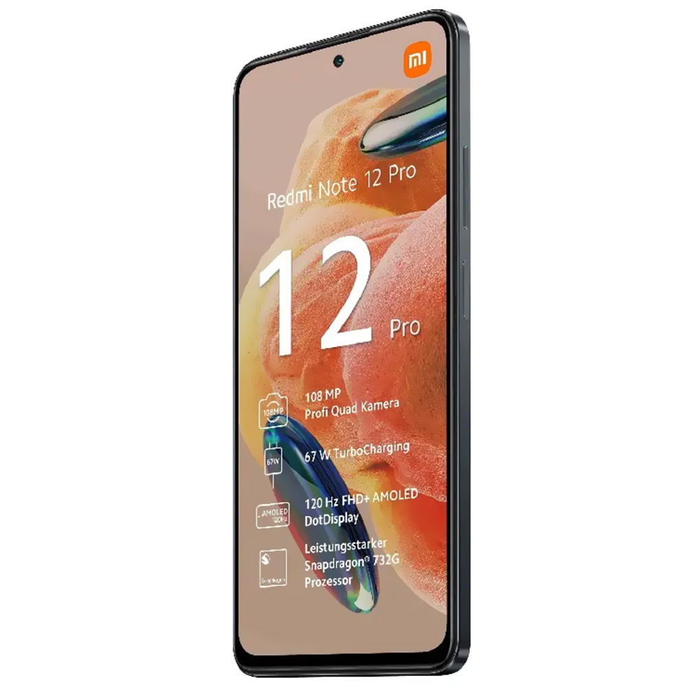 Celular Xiaomi Redmi Note 12 Pro 12GB de RAM / 256GB / Tela 6.67" / Dual Sim - Preto (Chinês)