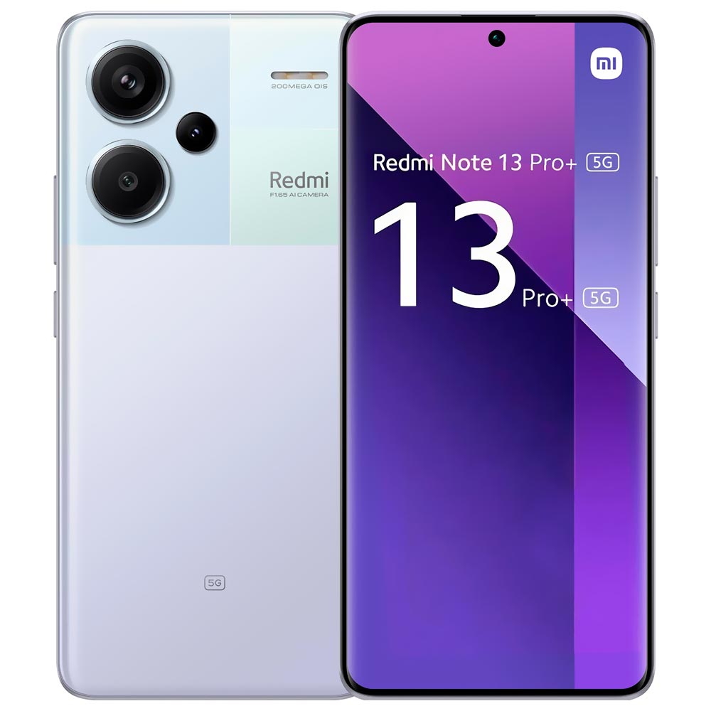 Celular Xiaomi Redmi Note 13 Pro+ 5G 8GB de RAM / 256GB / Tela 6.67" / Dual Sim - Aurora Roxo (Global)