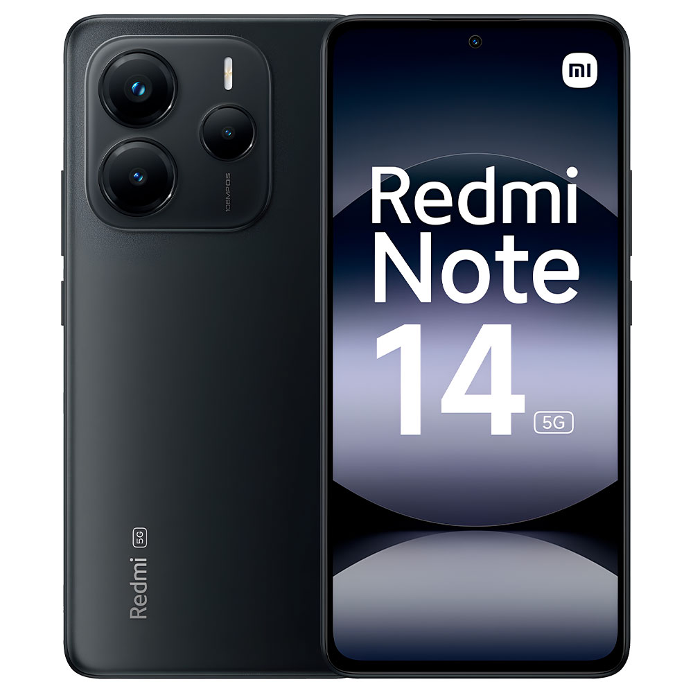 Celular Xiaomi Redmi Note 14 5G 8GB de RAM / 256GB / Tela 6.67" / Dual Sim - Midnight Preto (Global)