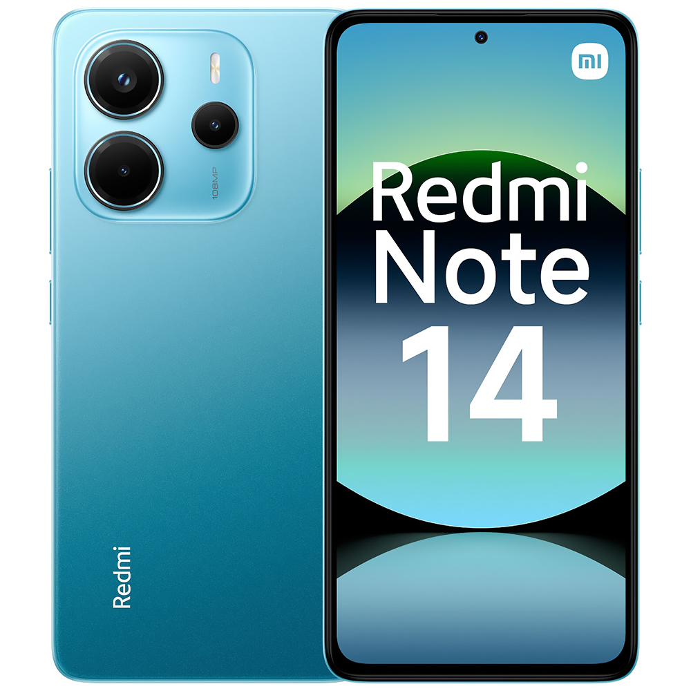 Celular Xiaomi Redmi Note 14 8GB de RAM / 256GB / Tela 6.67" / Dual Sim LTE - Ocean Azul (Global)