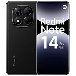 Celular Xiaomi Redmi Note 14 Pro 5G 8GB de RAM / 512GB / Tela 6.67" / Dual Sim - Midnight Preto (Global)
