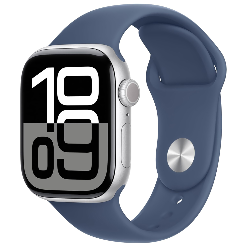 Apple Watch S10 MWWA3LW/A 42MM / S-M / GPS / Aluminium Sport Band - Silver / Denim