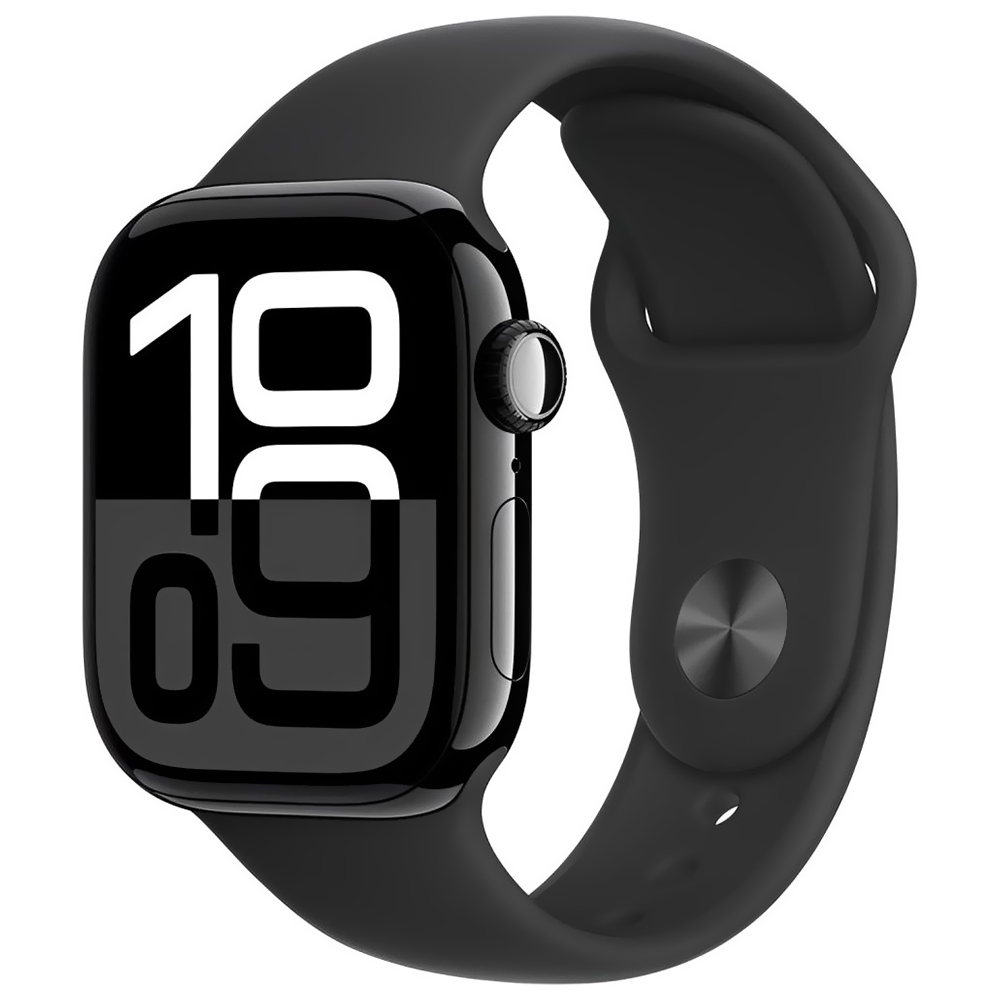 Apple Watch S10 MWWE3LW/A 42MM / S-M / GPS / Aluminium Sport Band - Jet Black / Black