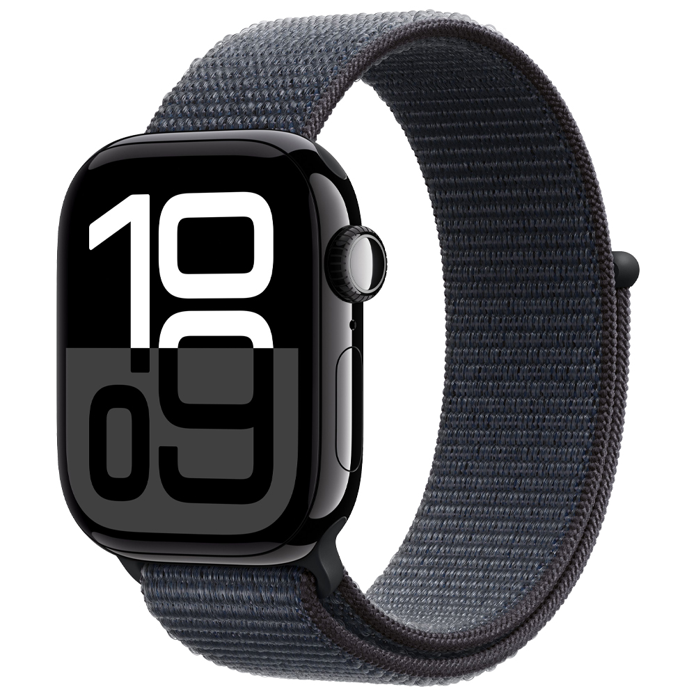 Apple Watch S10 MWWG3LW/A 42MM / GPS / Aluminium Sport Loop - Jet Black / Ink