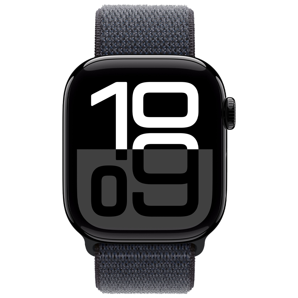 Apple Watch S10 MWWG3LW/A 42MM / GPS / Aluminium Sport Loop - Jet Black / Ink